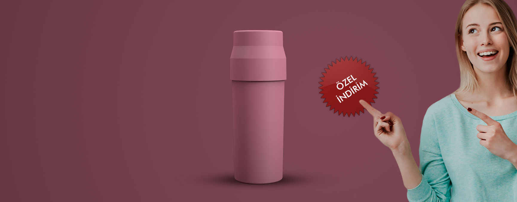 Çok Amaçlı Pembe Sürahi